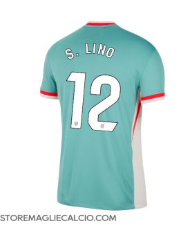 Atletico Madrid Samuel Lino #12 Maglia Gara Trasferta Repliche 2024-25
